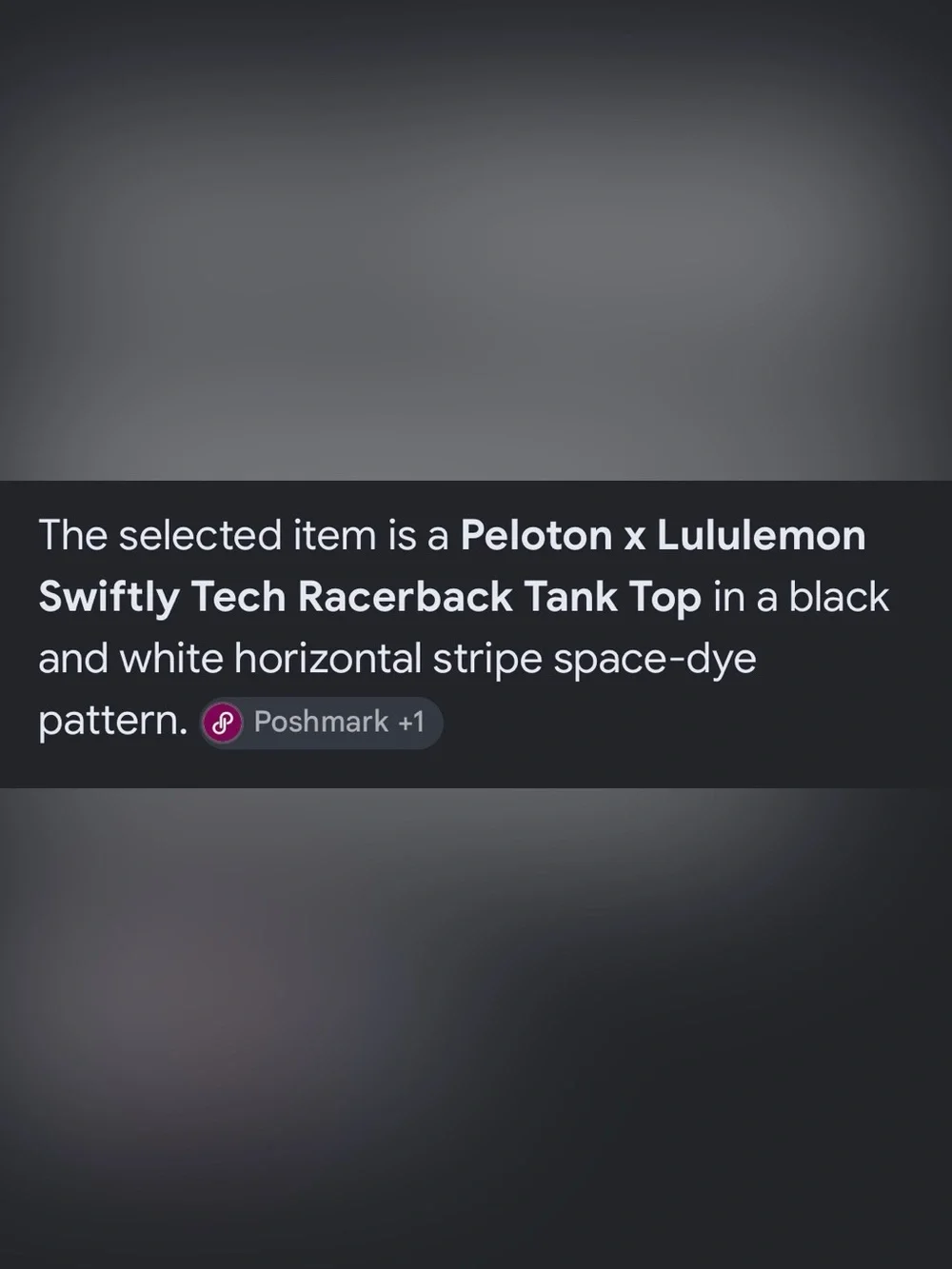 Like new Lululemon x Peloton Swiftly Tech Tank